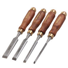 New Premium Quality 4-Piece Chrome Manganese Wood Lathe Chisel Set For Wood Carving